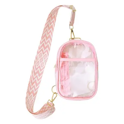 Transparent PVC Shoulder Messenger Bag for Men Women