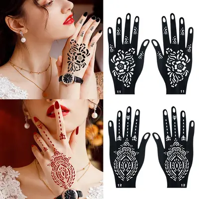 Cross-Border Hand Tattoo Stickers Flower Design