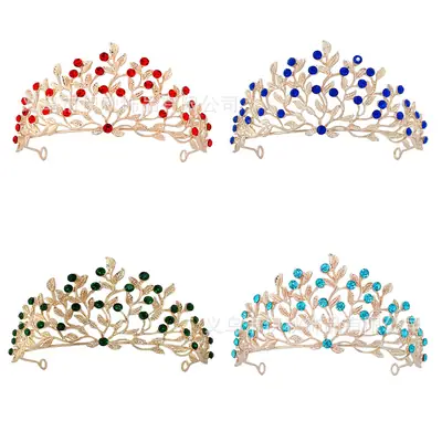 Luxury Diamond Crown Hair Accessories for Bridal Wear