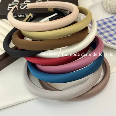 Retro Satin Headband for Men Women 2024