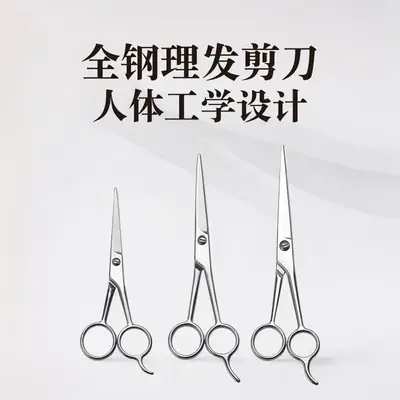 Stainless Steel Barber Scissors Full Steel Hair Trimming 6-7.5"