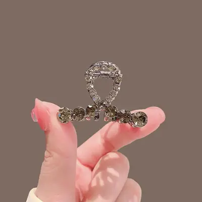 2023 New Rhinestone Hair Clip Small Women's