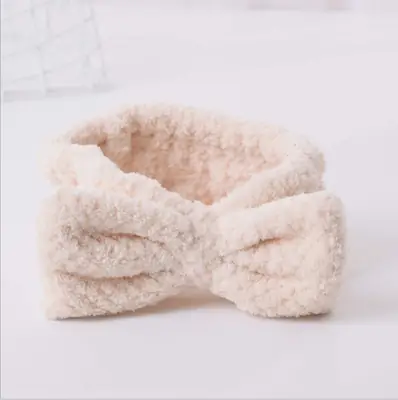 Coral Fleece Bow Headband for Girls