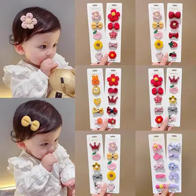 Cute Flower & Bow Baby Hair Clips for Girls