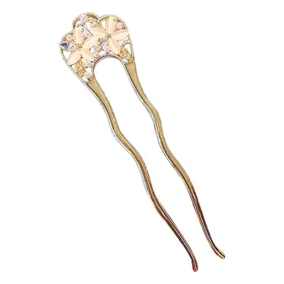 New Elegant Flower Hairpin High-Grade U-Shaped Chopsticks