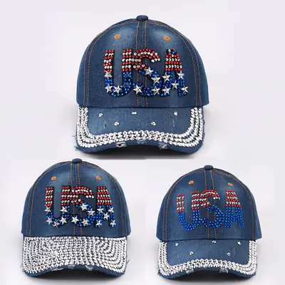 Cross-Border Embroidered Baseball Cap with Star & Letter Design