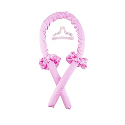 Pink Non-Hot Hair Curling Foam Ring for Women