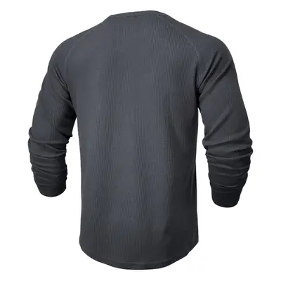 Men's Long Sleeve T-Shirt Turquoise Black Large