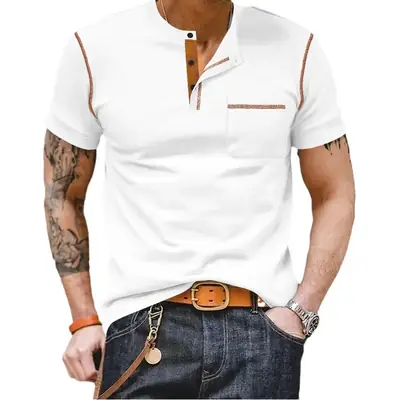 Men's Maroon Polo T-Shirt Short Sleeve 2026