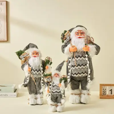 Nordic Cross Border Silver Rudolph Doll Decorations