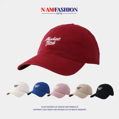 Black American Letter Baseball Cap for Men Women