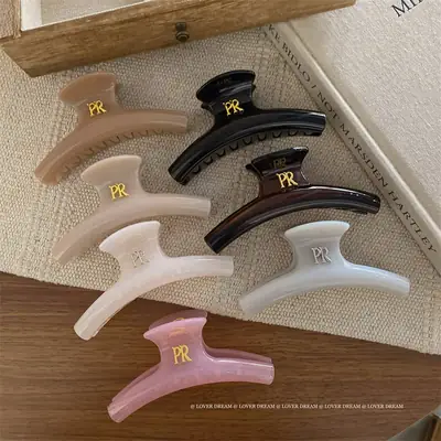 Golden Letter Hairpin for Women Fashion Clip