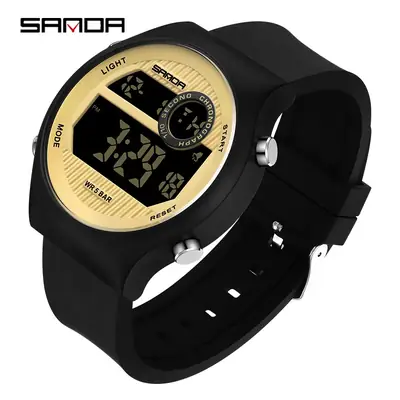 Sanda Digital Watch for Boys Junior High Students Black