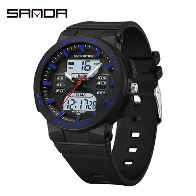 Sanda Green Digital Analog Watch for Teens