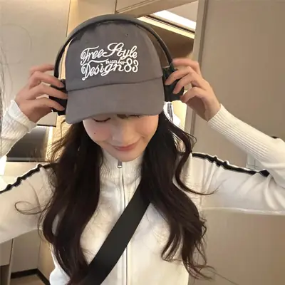 Mint Green Japanese Style Baseball Cap for Women