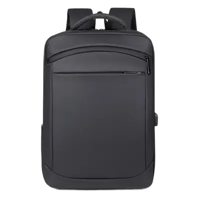 Business Backpack High-grade Solid Color Large Capacity Backpack Commuter Laptop Men's Laptop Bag Cross-border