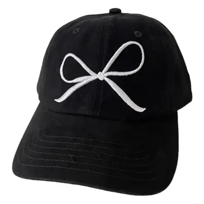 Pink Bow Embroidered Baseball Cap for Girls
