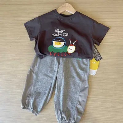 Dudujia Boys Cartoon T-Shirt Black Summer Baby Caring Anti-Mosquito