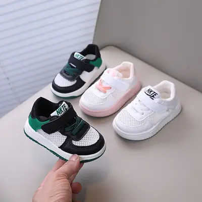 Children's Sneakers Sneakers Boys and Girls Baby Toddler Shoes Baby Shoes Sandals Hollow Summer Breathable Baby White Shoes