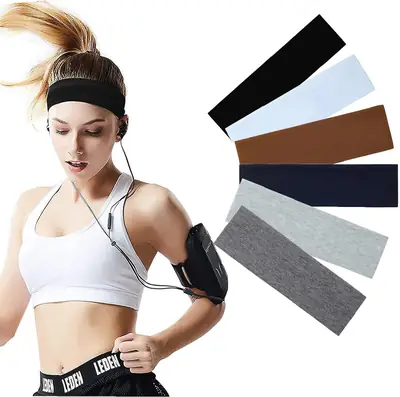 Elastic Non-Slip Yoga Headband Solid Color