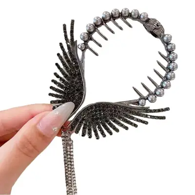 Elegant Angel Wings Hair Clip for Women