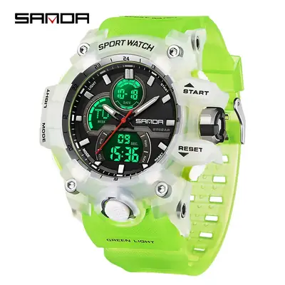 Cross-border Waterproof Student Sports Watch Blue Digital Display
