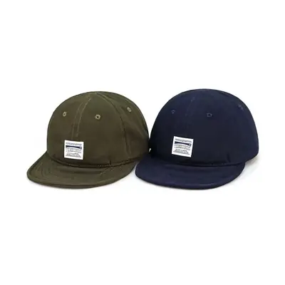 Men Navy Blue Baseball Cap with Large Cap