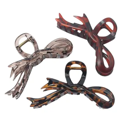 Asymmetrical Acrylic Hair Clip for Ponytail & Accessory Use