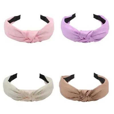 Purple Cross Knot Hair Hoop for Women