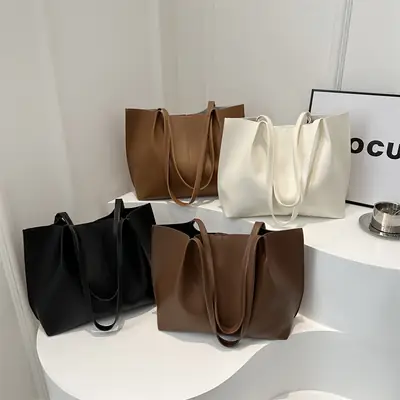 Black Women's Casual Commuter Tote Bag 2024
