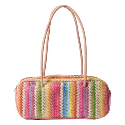 Rainbow Striped Women's Shoulder Bag 2024