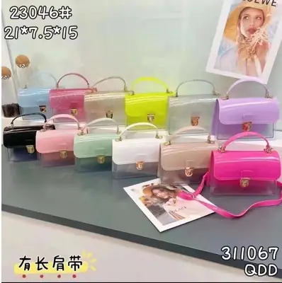 Pink Jelly Crossbody Bag for Women 2025