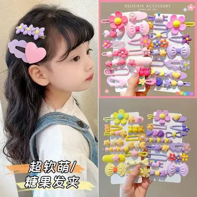 Children's Colorful Hair Pins Clip Set for Girls