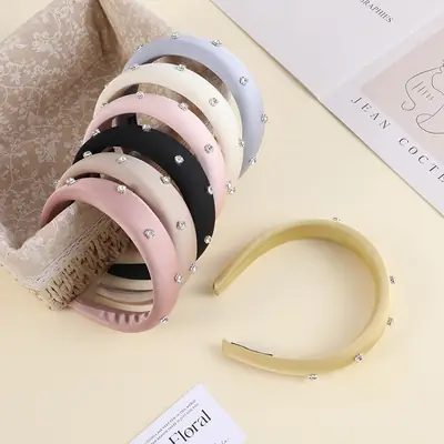Korean Spring & Summer Hair Band with Rhinestones