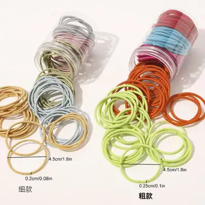100 Pcs Colorful Hair Ties for Women