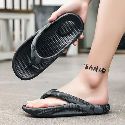2024 Summer Cross-border Large Size Flip-flops Men