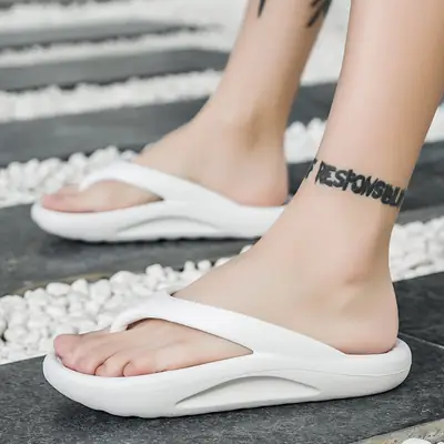 Men's White EVA Beach Slippers Large 46