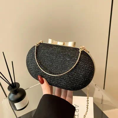 Women's Lock Handbag 2024 Spring Square Shoulder Crossbody Bag