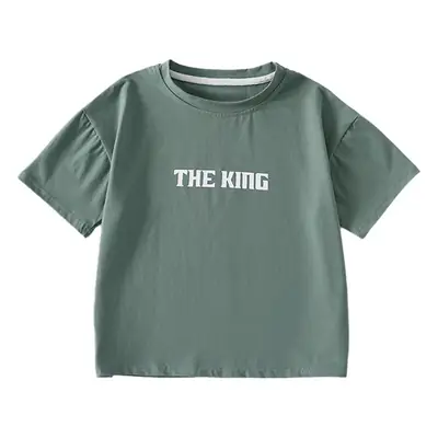 Children's Black T-Shirt Shorts Set Summer Casual Wear