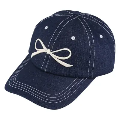 Women's Blue Bow Baseball Cap with 4 Colors