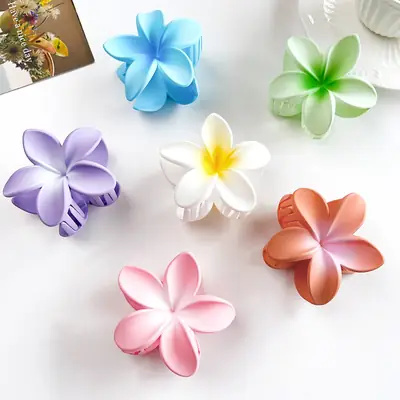 Frosted Egg Flower Hair Clips for Women