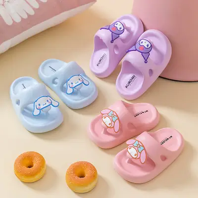 Sanrio Cartoon Slippers for Kids Summer Soft Sandals