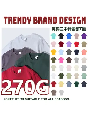Men Heavyweight Cotton T-Shirt Olive Kahla 270g