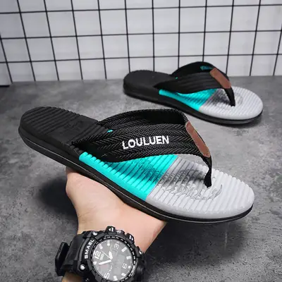 2024 Korean Style Men's Color Block Sandals