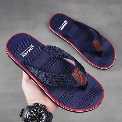 2024 Korean Style Men's Blue Sandals