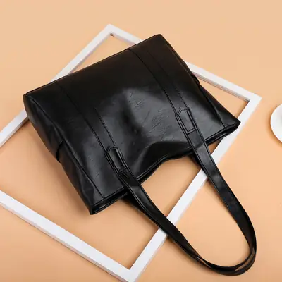 Large Capacity Grey Cross-Border Women's Shoulder Bag