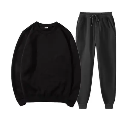 Men Grey Cotton Sweatshirt Trousers Set