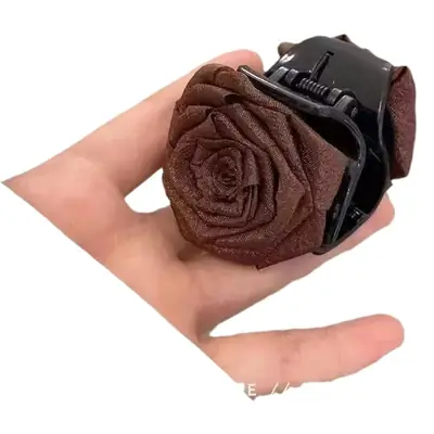 Three-Dimensional Rose Hairpin for Women Elegant Summer