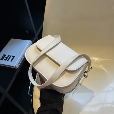 White Crossbody Bag for Women 2026 Retro Style