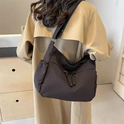 Women's Large Capacity Shoulder Crossbody Bag Beige